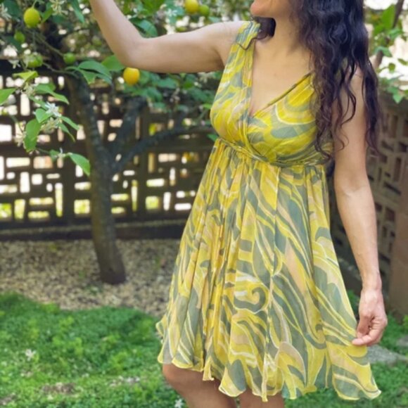 Anthropologie Sleeveless Silk Dress Size 8 - Picture 1 of 5